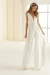 Bianco Evento Celeste trouwjumpsuit