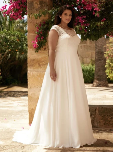 Bianco Evento Claudia plussize