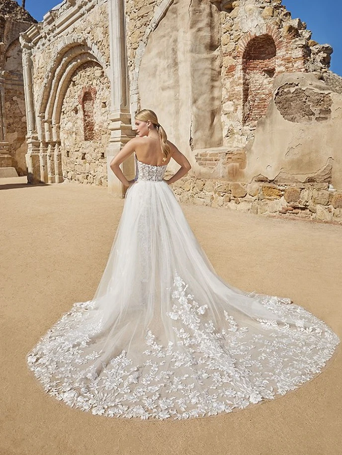 casablanca bridal 2464 back
