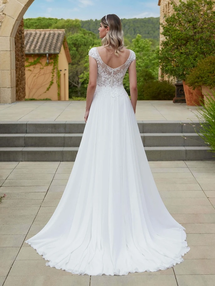 bianco evento amethyst back