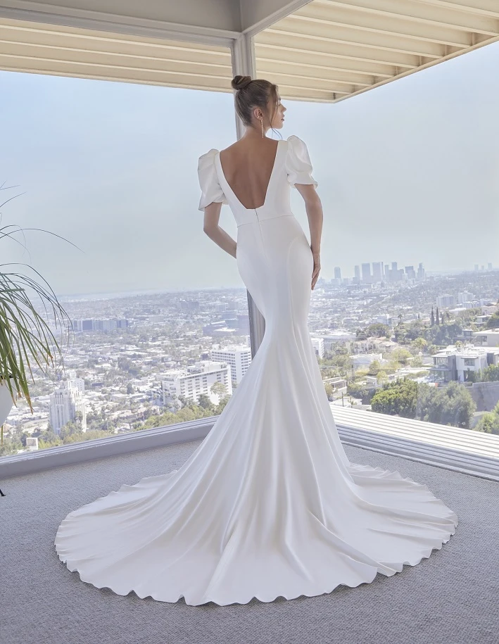 casablanca bridal le121 back