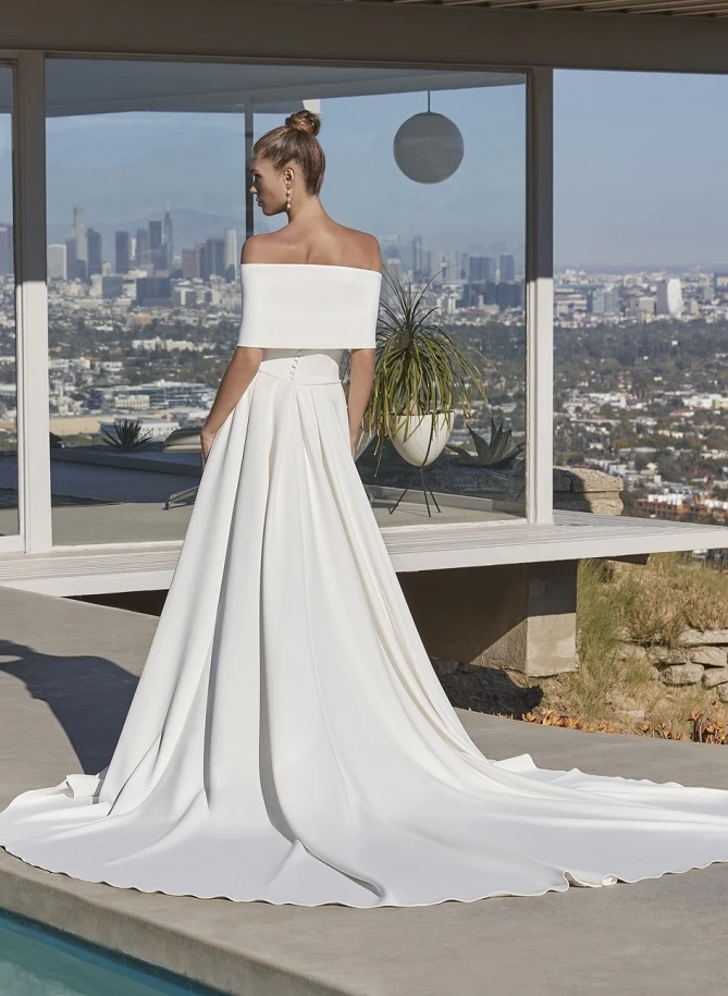 casablanca bridal le122 back