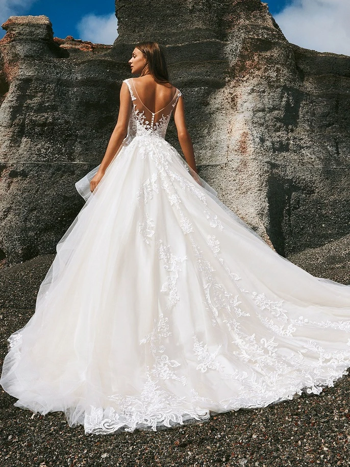 pronovias tunya back
