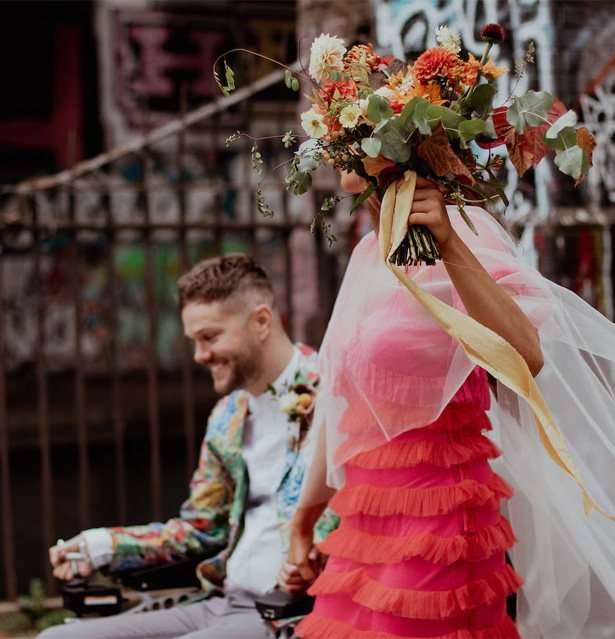 Creatief met kleur: gekleurde bruidsmode steeds populairder